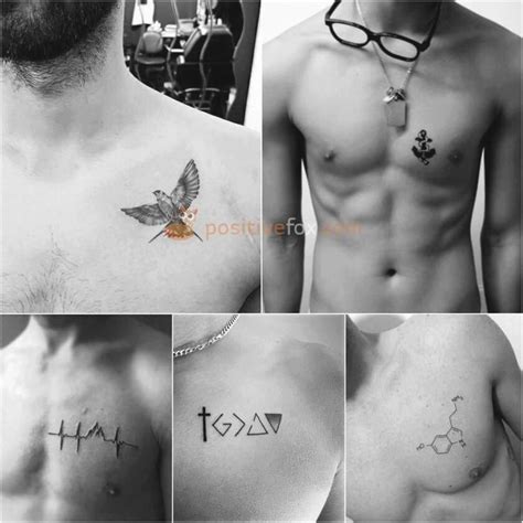 tatuajes pecho hombre pequeos|Tatuajes pequeños en el pecho para hombre: 25。